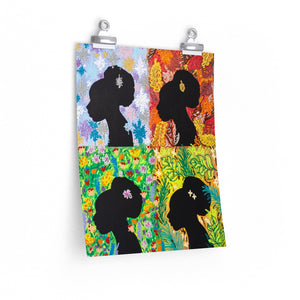 Four Seasons: Silhouettes Series--Poster