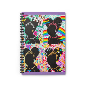 Black Girl Magic- Silhouette Series: Spiral Notebook - Ruled Line