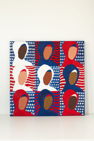 Americana Islamica (Unapologetically Muslim) 24 x 24 inches
