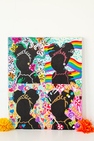 Black Girl Magic-Silhouette Series (16 x 20 inches)